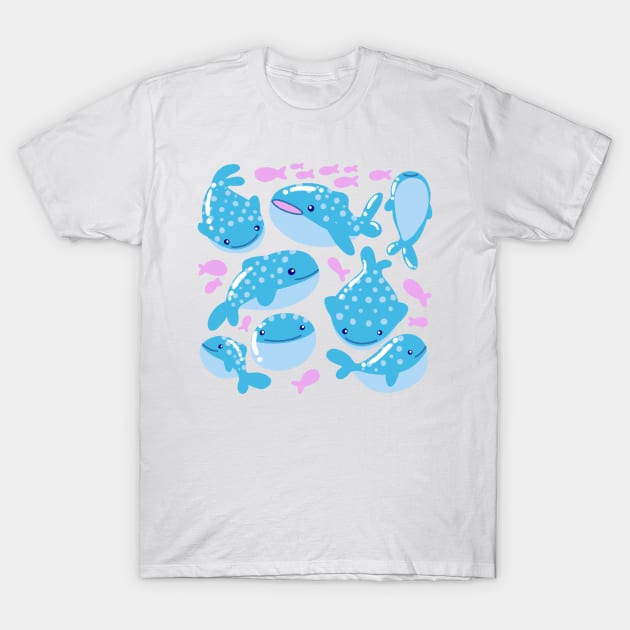 Whale Shark Friends T-Shirt by nomsikka